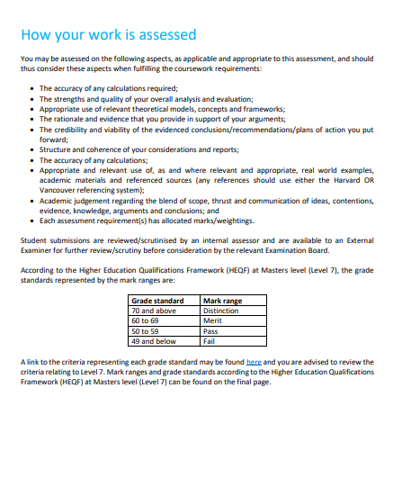 Core information Page 1 of 8Assessment Brief and | Chegg.com