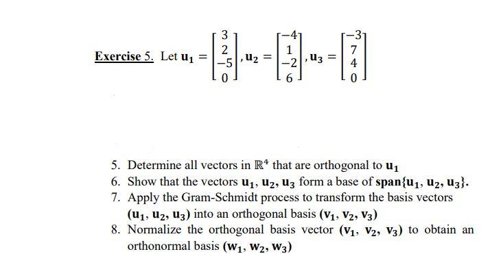 Solved Exercise 5. Let | Chegg.com