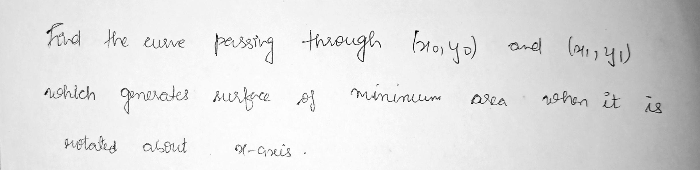 Solved Find the curre passing through broyo) and boyo) and