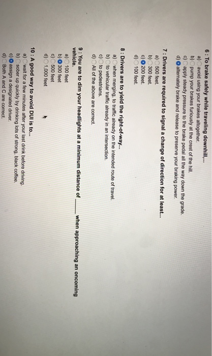 Solved To brake safely while traveling downhill, a) | Chegg.com