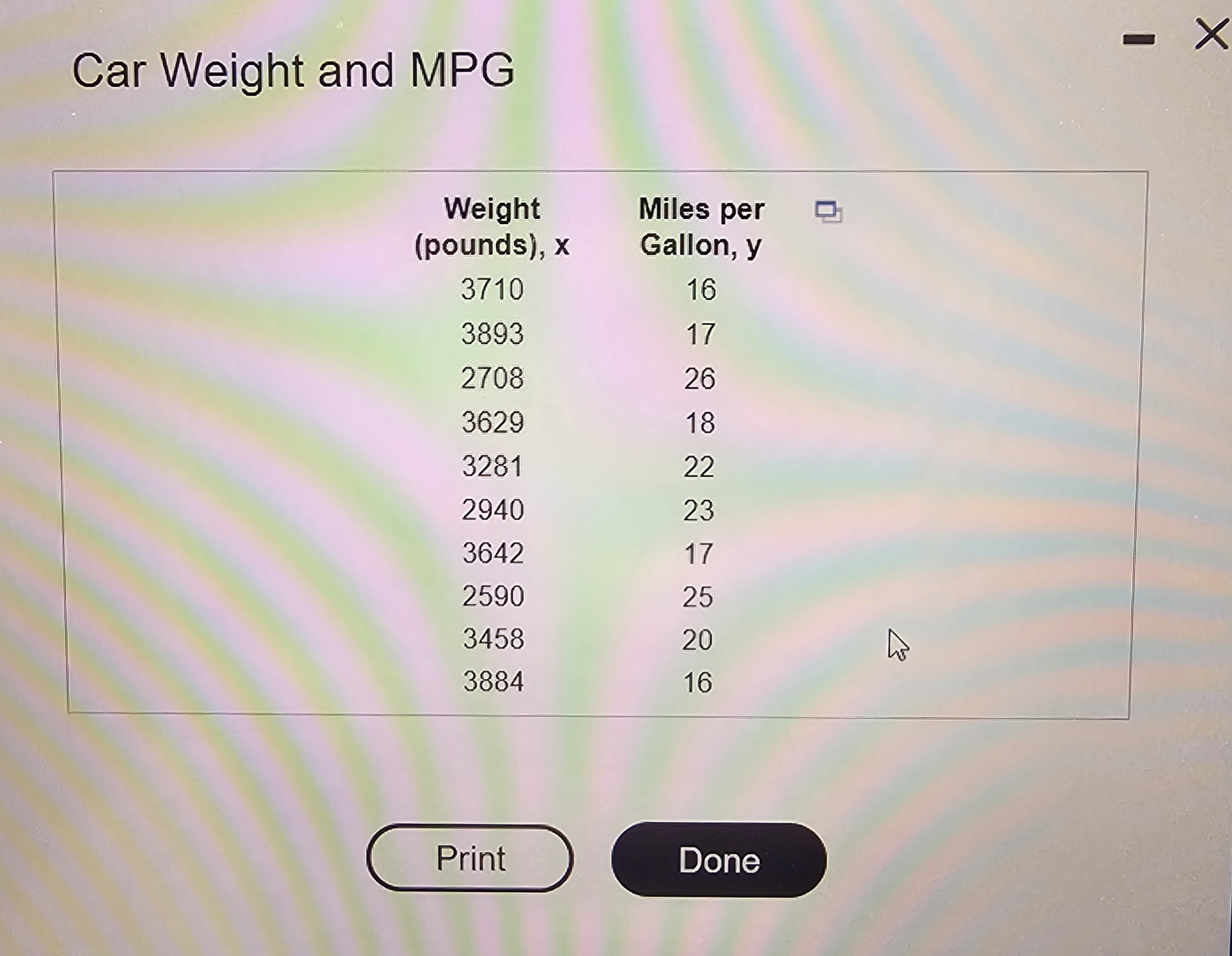 Solved An engineer wants to determine how the weight of a