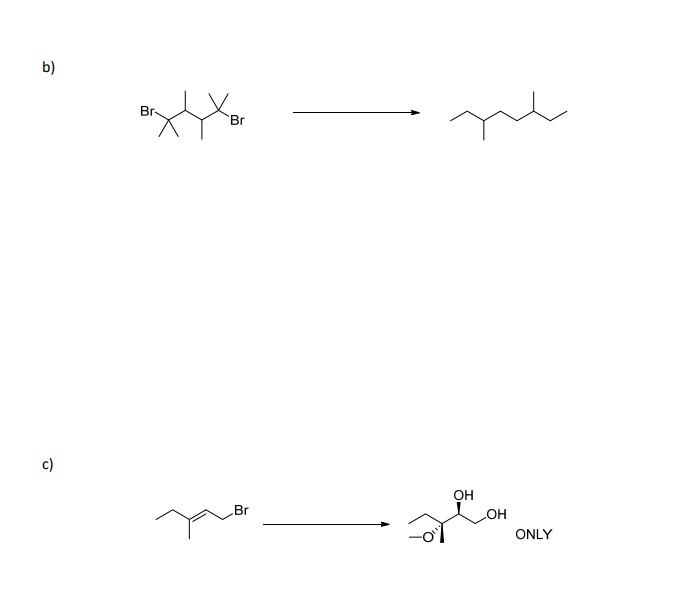 Solved B) Br. Br 다. . ОН OH Br ONLY 3. Complete The | Chegg.com