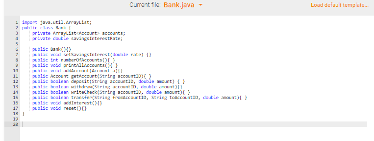 Solved Abstract Classes, Inheritance (Bank Application) 150 | Chegg.com