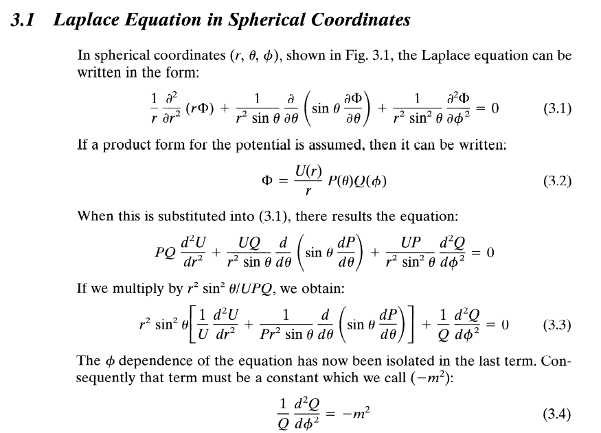 Solved Laplace Equation In Spherical Coordinates In 6563