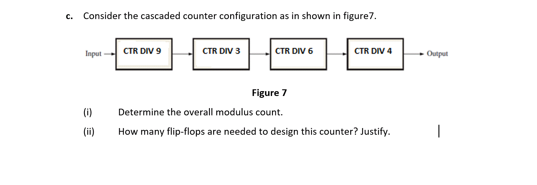 Solved C. Consider the cascaded counter configuration as in | Chegg.com