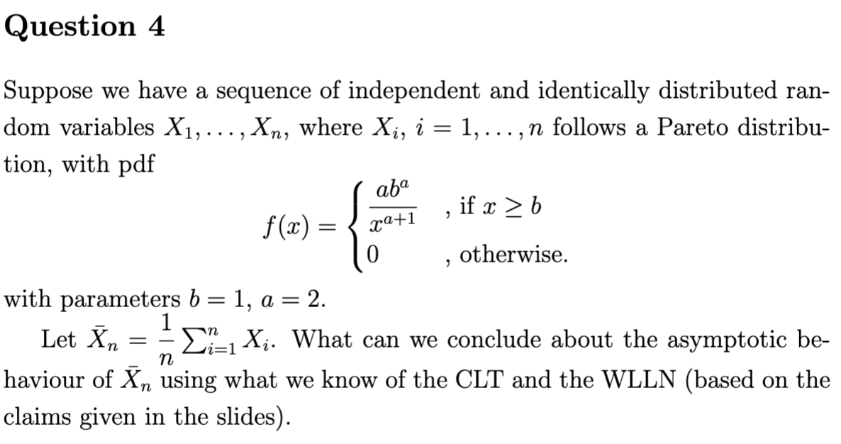 Suppose we have a sequence of independent and | Chegg.com