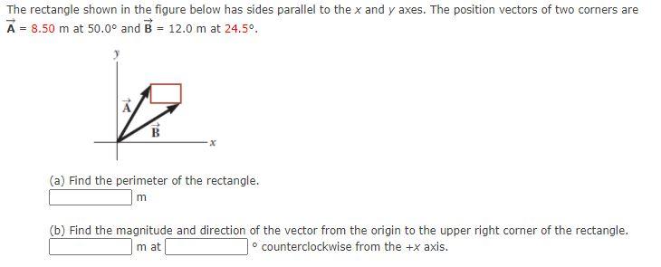 Solved The rectangle shown in the figure below has sides | Chegg.com