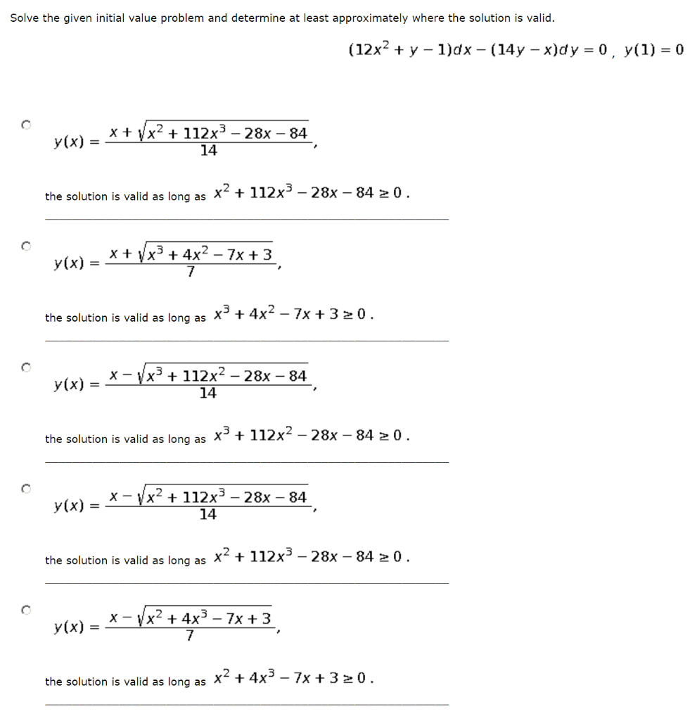 Solved Solve the given initial value problem and determine | Chegg.com