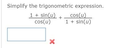 Solved Simplify the trigonometric expression. 8 sin(t) + 6 | Chegg.com