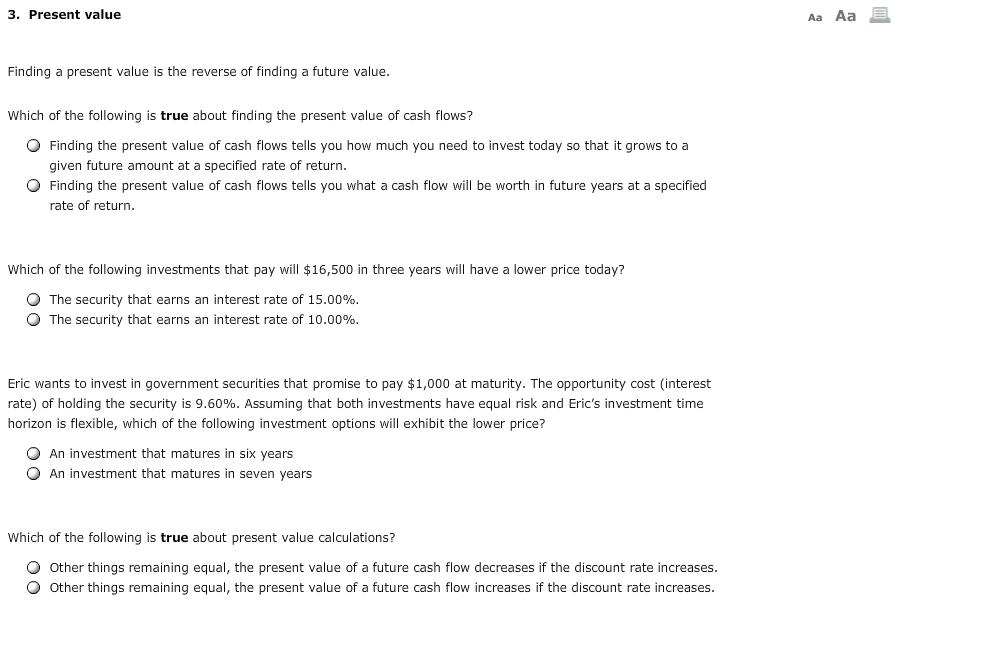 Solved 3 Present Value Finding A Present Value Is The Chegg Solved 3 Present Value Finding A Present Value Is The Chegg