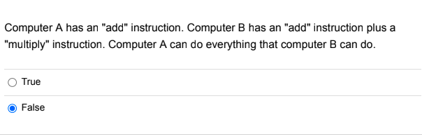 Solved Computer A has an "add" instruction. Computer B has | Chegg.com