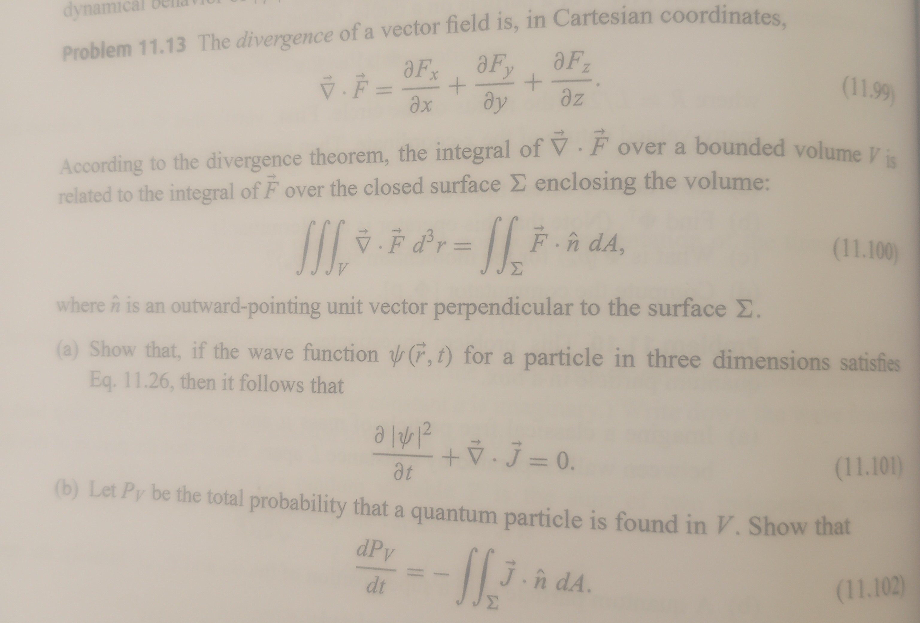 Solved Problem 11.13 The divergence of a vector field is, in | Chegg.com