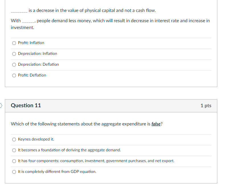 Solved is a decrease in the value of physical capital and | Chegg.com