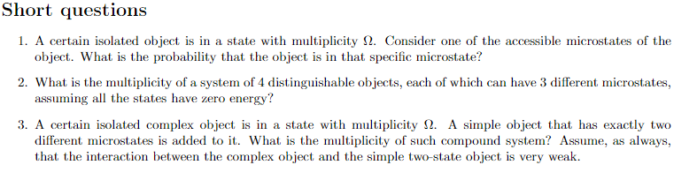 Solved 1. A certain isolated object is in a state with | Chegg.com