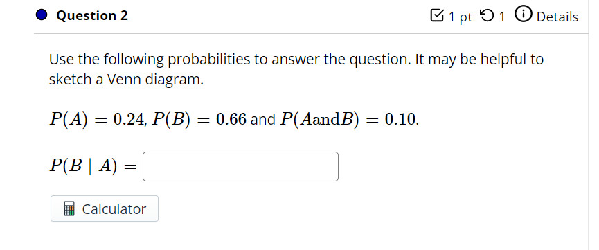 Solved Question 2 @ 1 Pt 51 Details Use The Following | Chegg.com