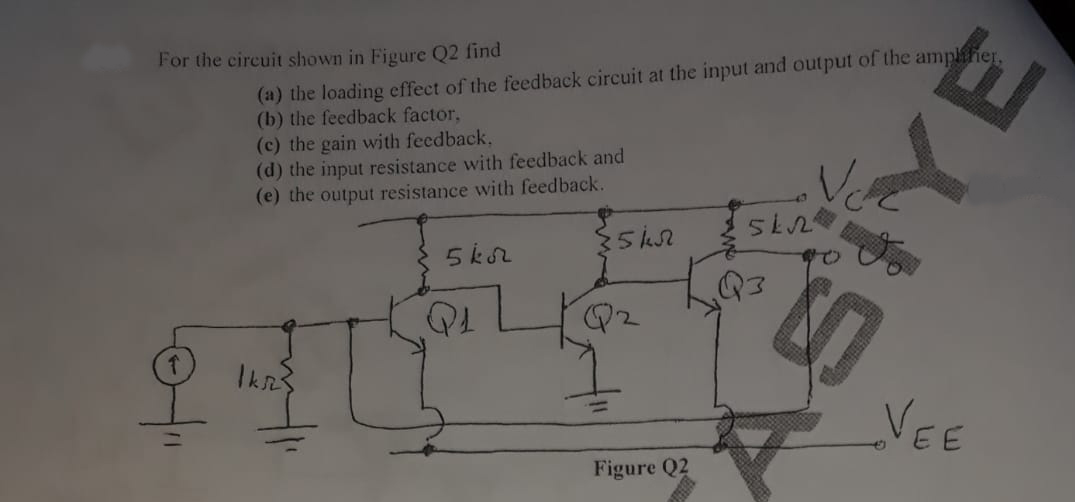 For the circuit shown in Figure Q2 find (a) the | Chegg.com