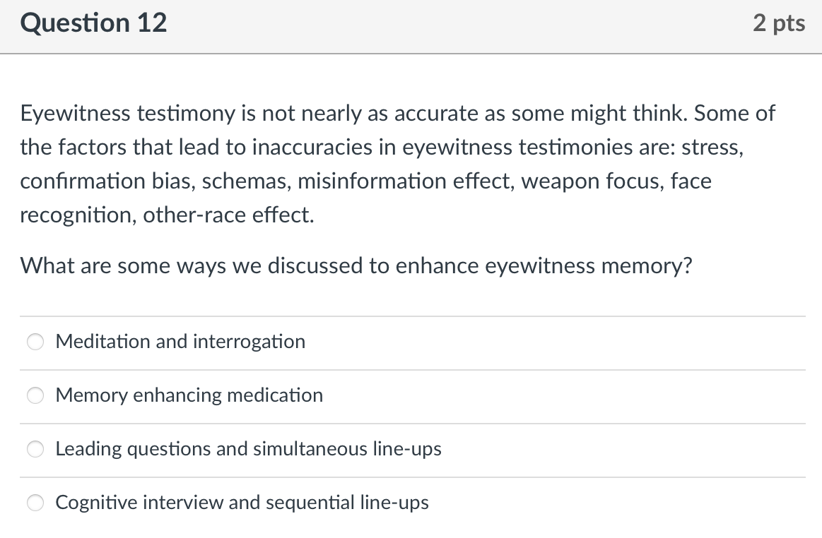 Eyewitness testimony: What did you really see? - Secure Insights