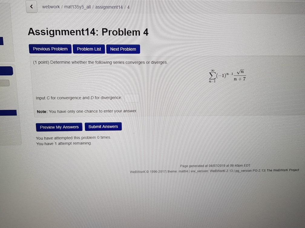 Solved Webwork Mat135y5 All Assignment14 4 Assignment14 Chegg Solved Webwork Mat135y5 All Assignment14 4 Assignment14 Chegg