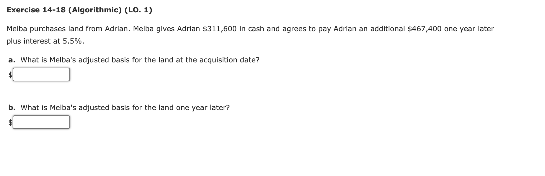 Solved Melba Purchases Land From Adrian. Melba Gives Adrian | Chegg.com