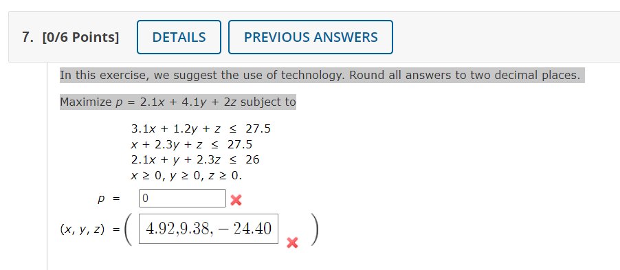 Solved 7. [0/6 Points] DETAILS PREVIOUS ANSWERS In this | Chegg.com
