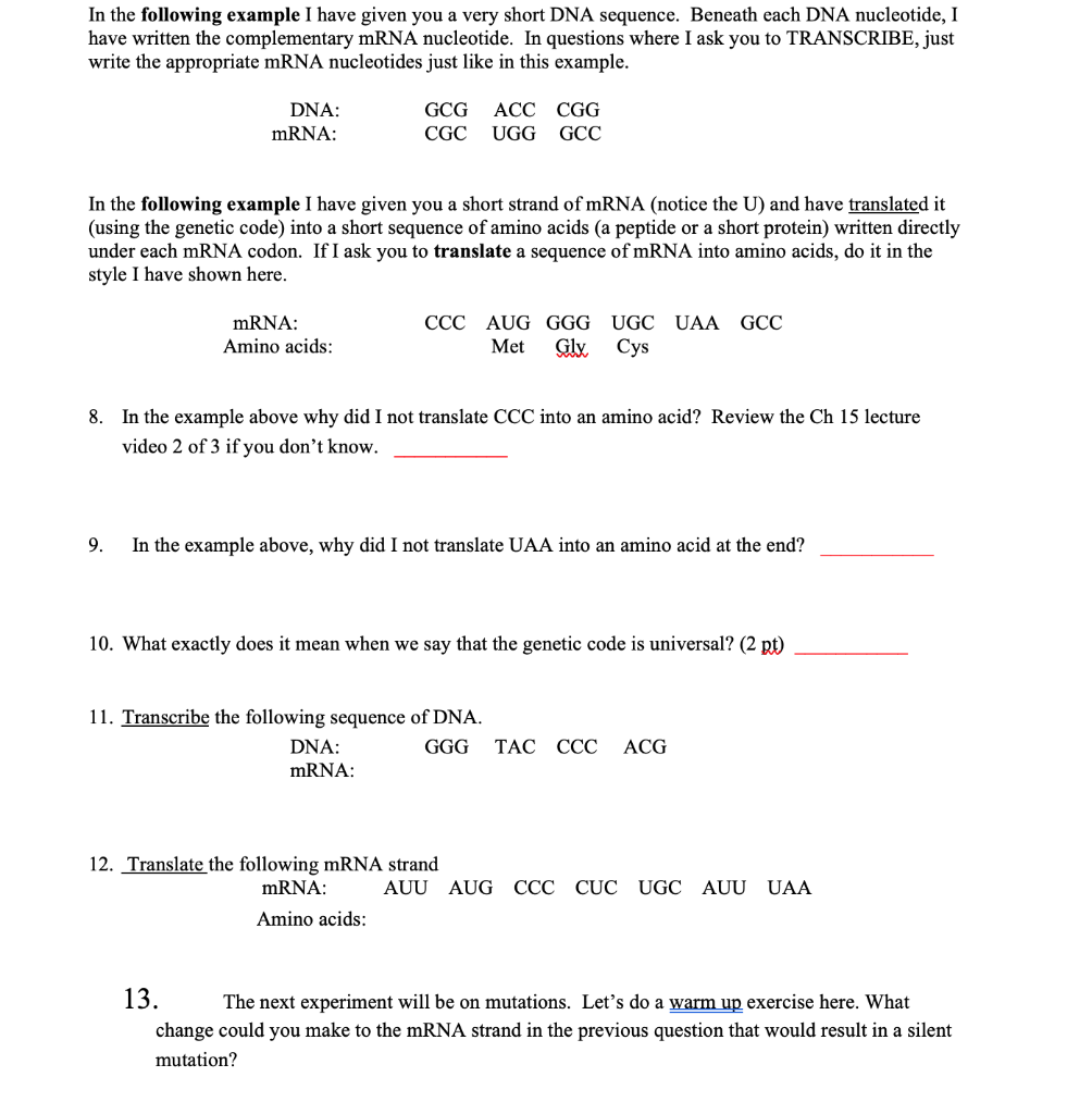 Solved In the following example I have given you a very | Chegg.com