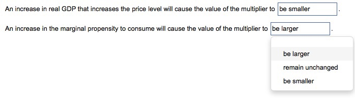 (solved) decrease in real gdp than the initial... Solved An increase in real GDP that increases the price | Chegg.com