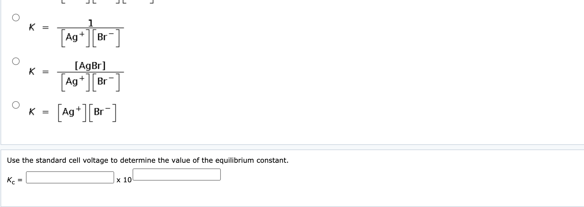 Solved Use The Following Half-reactions And The Data In | Chegg.com