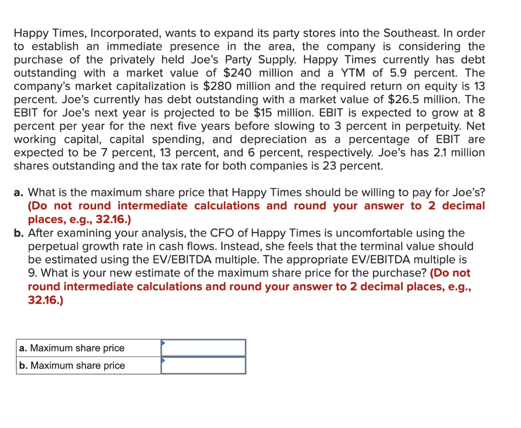 solved-happy-times-incorporated-wants-to-expand-its-party-chegg