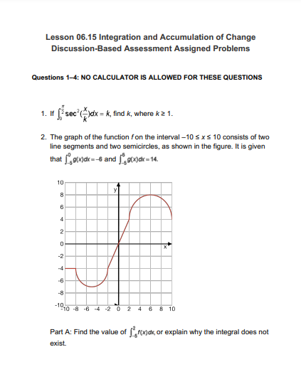 Solved Lesson 06.15 Integration and Accumulation of Change | Chegg.com