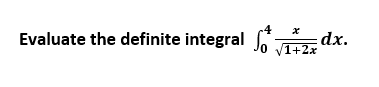 Solved Evaluate The Definite Integral Som So Viz. Dx. . 