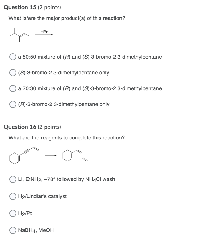 Solved Question 15 (2 points) What is/are the major | Chegg.com