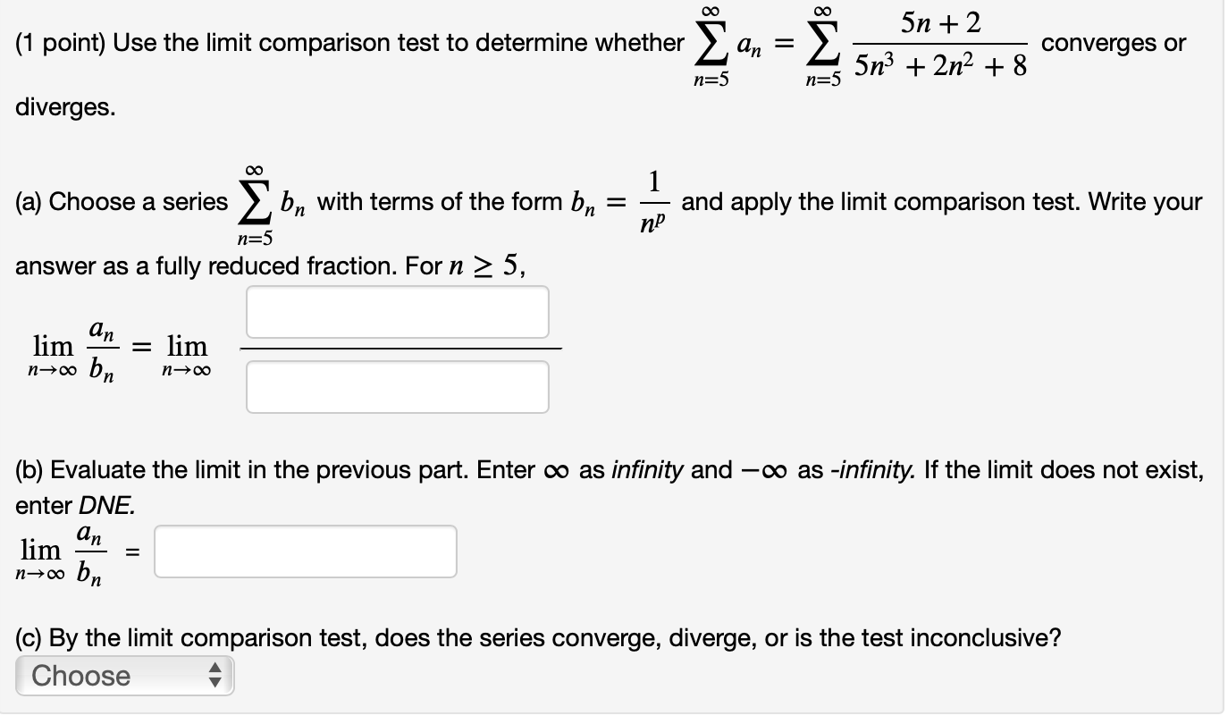 solved-1-point-use-the-limit-comparison-test-to-determine-chegg