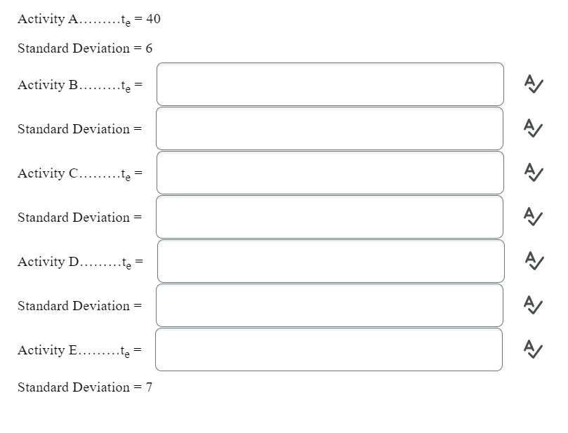 Solved Given the Activity on Arrow Diagram and the data | Chegg.com