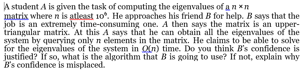 Solved A Student A Is Given The Task Of Computing The | Chegg.com