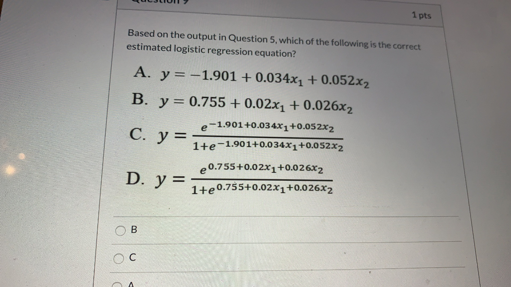 Solved Question 5 1 pts Questions 5 to 10 are based on the | Chegg.com