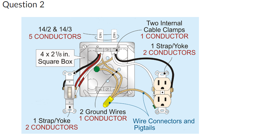 Solved \r\nQuestion 6 (1 point) 14 AWG Conductors: A in \\( | Chegg.com