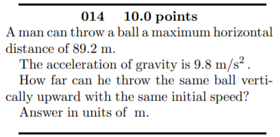 Solved 009 10.0 points A target lies flat on the ground 6 m | Chegg.com