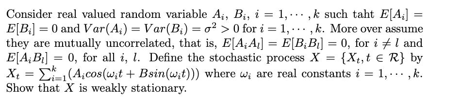 Solved = = = = > - = Consider Real Valued Random Variable | Chegg.com