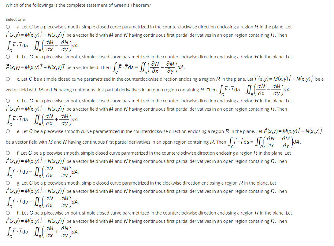 Solved Which Of The Followings Is The Complete Statement Chegg Com