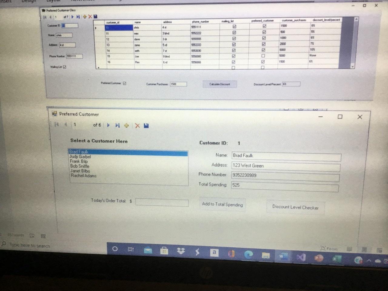 CREATE A PREFERRED CUSTOMER CLASS IN C# WINDOWSFORM | Chegg.com