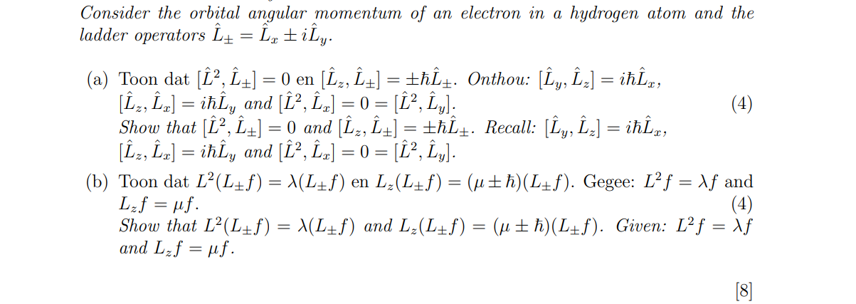 Solved Consider the orbital angular momentum of an electron | Chegg.com