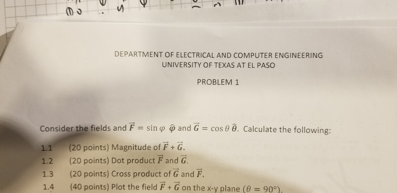 Department Of Electrical And Computer Engineering Chegg Com