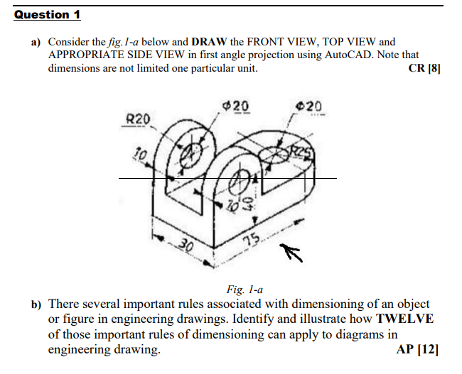 Solved Question 1 A) Consider The Fig. 1-a Below And DRAW | Chegg.com