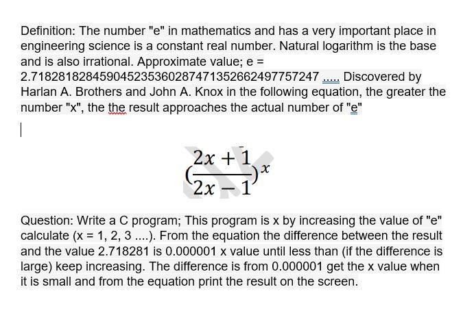Solved Definition: The number 