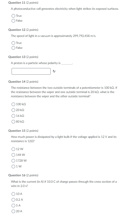 Solved Question 1 (2 points) Saved A common primary battery | Chegg.com