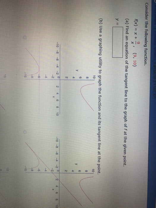 Solved Consider the following function. 9. f(x) = x + (9, | Chegg.com