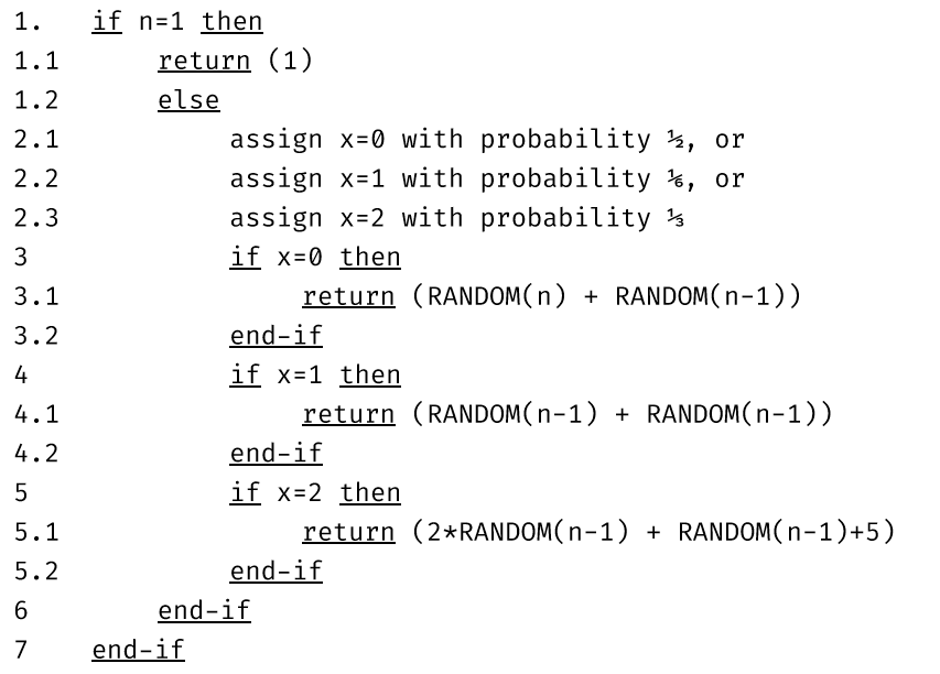 Solved 1) Give the recursive equation for the expected | Chegg.com