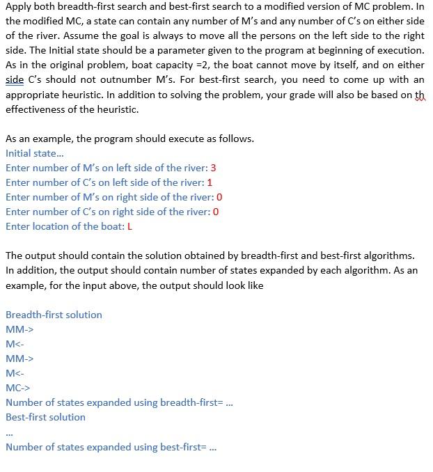 Solved Apply both breadth-first search and best-first search | Chegg.com