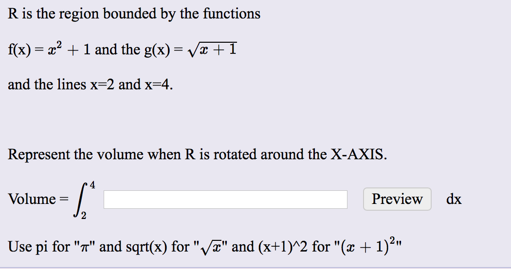 Solved R Is The Region Bounded By The Functions 1and The Chegg Com
