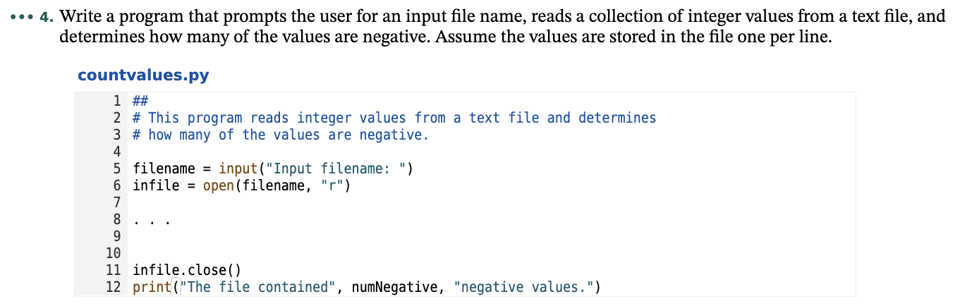Solved a ... 4. Write a program that prompts the user for an | Chegg.com